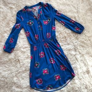 Lilly Pulitzer Blue Floral Beckett Dress